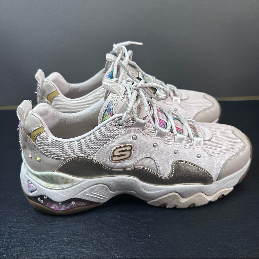 NIB Skechers Premium Heritage D'Lites 3.0 Air Sparkling Lady Butterfly Limited - Picture 5 of 15